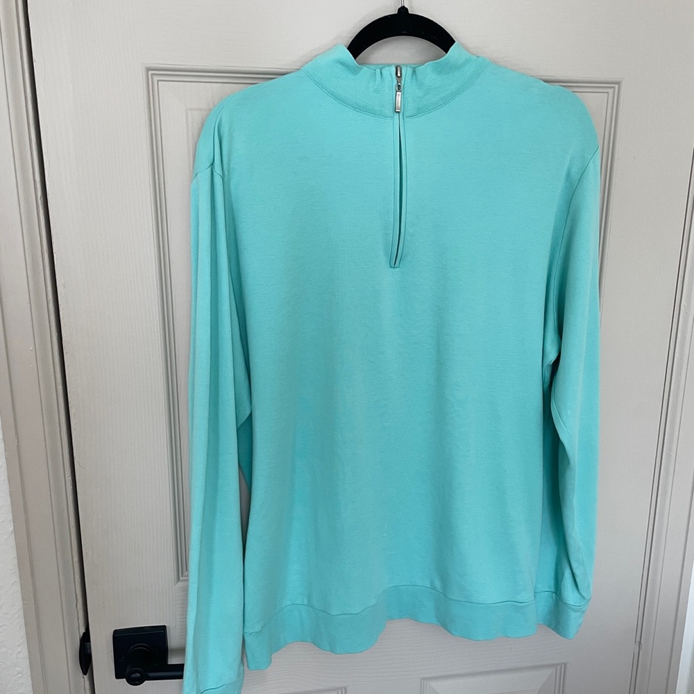 Peter Millar Perth Melange Performance Quarter-Zip Pullover - M